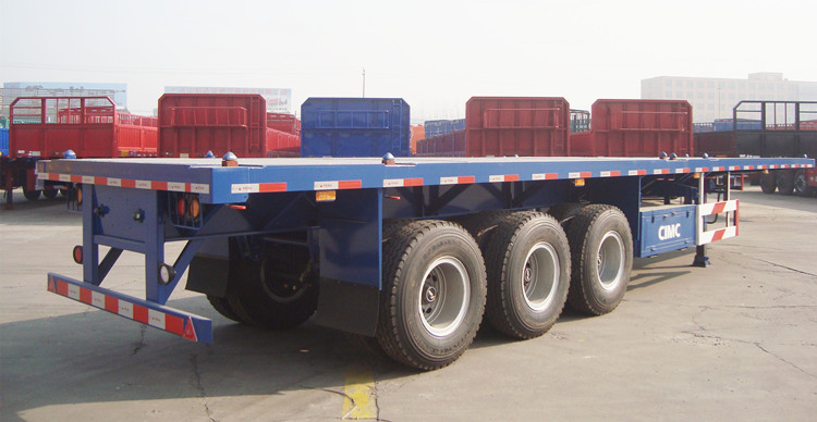 Three Axle Flatbed Trailer for Sale in Djibouti - CIMC Vehicle
