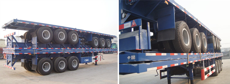 Three Axle Flatbed Trailer for Sale in Djibouti - CIMC Vehicle
