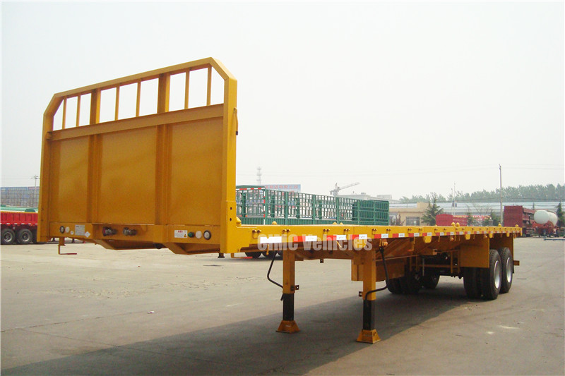 Double Axle Flatbed Semi Trailer for Sale in Philippines - CIMC Trailer
