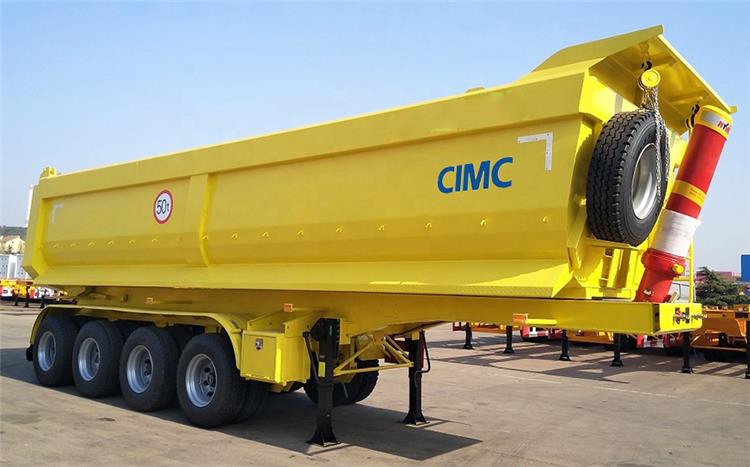 4 Axle End Dump Truck Trailer for Sale