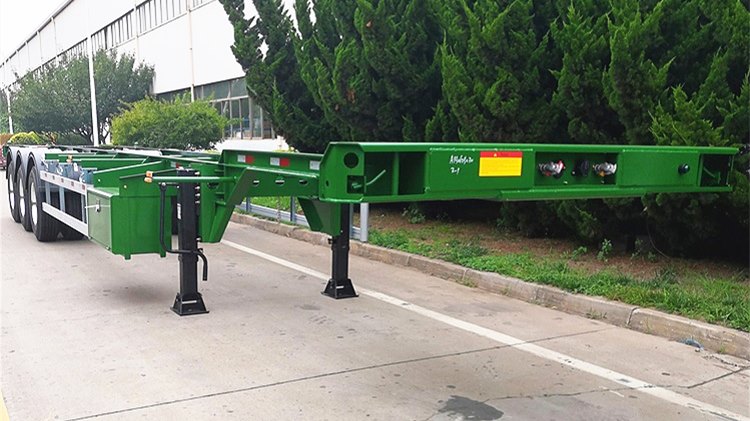 Tri Axle Chassis CIMC 40ft Container Trailer for Sale in Ghana