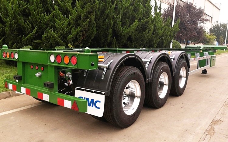 Tri Axle Chassis CIMC 40ft Container Trailer for Sale in Ghana