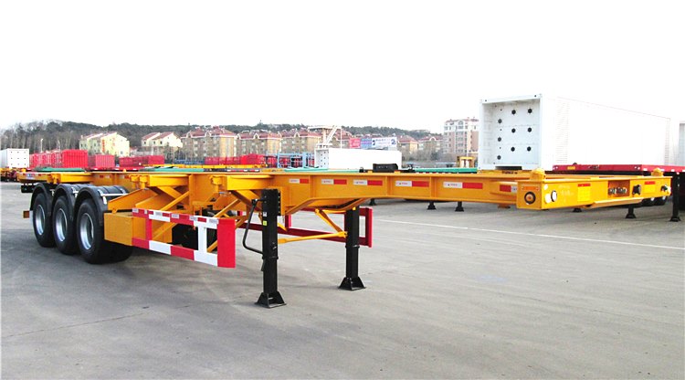 CIMC 40ft Skeleton 3 Axle Container Trailer Chassis Price in Guinea
