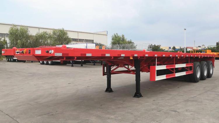 Used CIMC 40ft Tri Axle Flatbed Truck Trailer for Sale