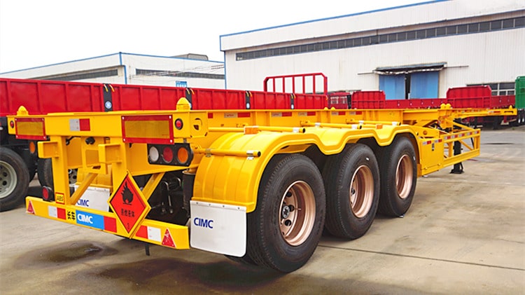 CIMC 40 Foot Skeleton Semi Trailer for Sale in Zambia