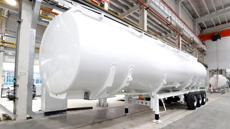 46000L 3 Axle Stainless Steel Milk Tanker Trailers for Sale In Jamaica