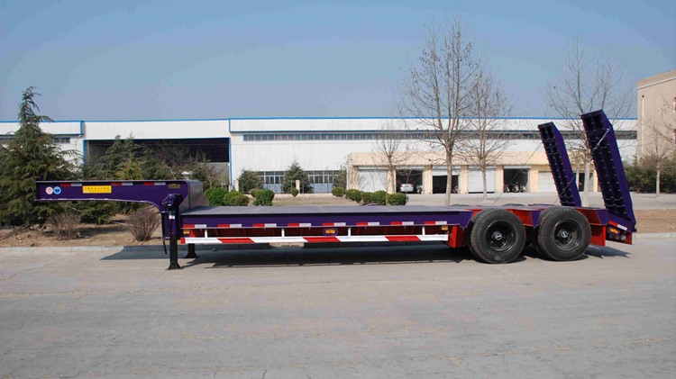 2 Axle 40T Semi Low Loader Trailer for Sale