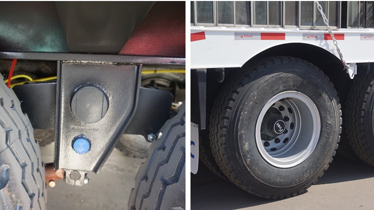 Some detailers of low loader trailer