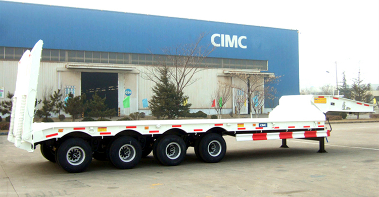 Used 4 Axle Heavy Haul Low Loader Semi-Trailer For Sale In Mwanza Tanzania
