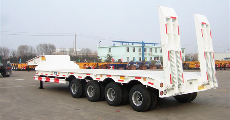 Used 4 Axle Heavy Haul Low Loader Semi-Trailer For Sale In Mwanza Tanzania