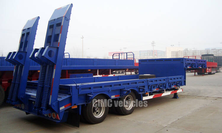 2 Axle 40Ton Heavy Load Container Low Loader Trailer For Sale In DAR ES SALAAM Tanzania