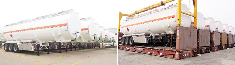 3 Axle 38000L Fuel Tank Semi Trailer
