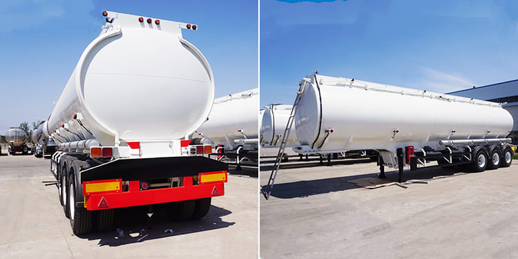 3 axle 42000l stainless steel tank semi trailer