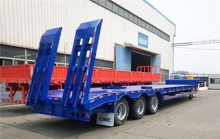 Tri Axle Used Low Loaders Transport Semi Trailer For Sale In Arusha Tanzania