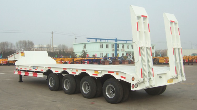 China 100Ton Low Loader Trailer Price 