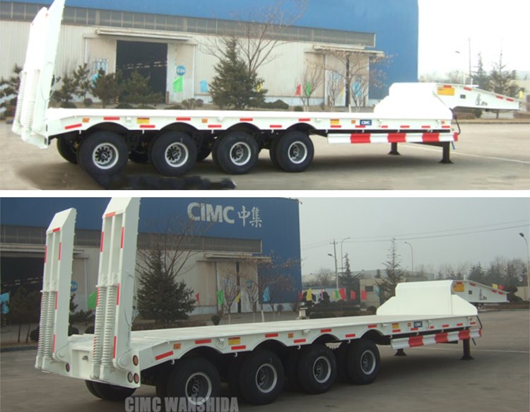 China 100Ton Low Loader Trailer Price
