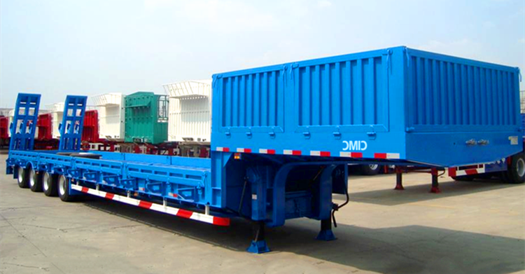 Used 4 Axle 120 Tons  Low Loader Truck Heavy Load Trailer for Sale in Tanzania Dar Es Salaam