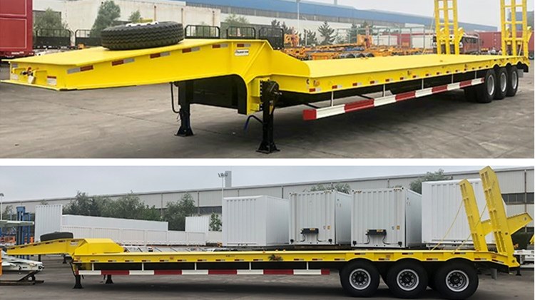 CIMC 80T Low Bed Trailer Truck for Sale