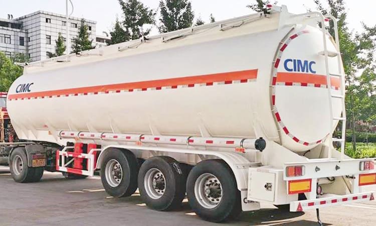 CIMC Tri Axle 38000L Stainless Steel Tank Trailer