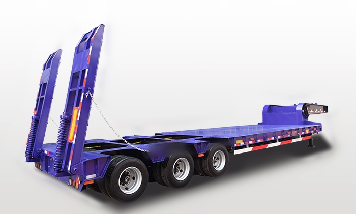 3 lines 6 axle low bed trailer