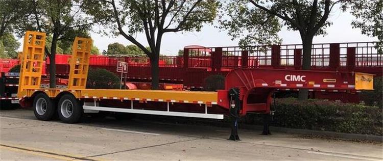 Used 2 Axle 50 Tons Low Loader Traliers for Sale inTanzania Mbeya