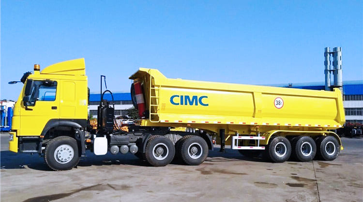  tri axles 30CBM hydraulic semi tipper trailer