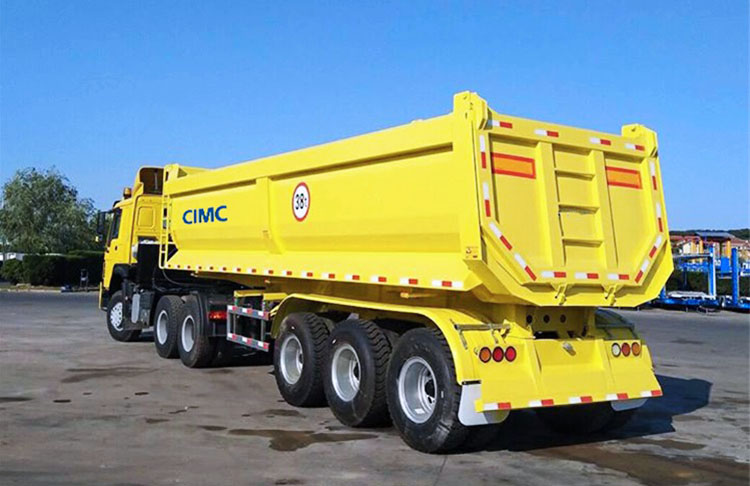  tri axles 30CBM hydraulic semi tipper trailer