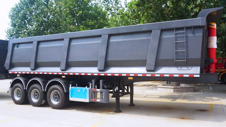 3 axle 60 tons semi tipper trailer
