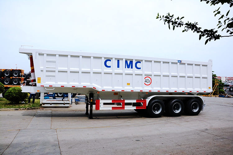 3 axle 60 ton tractor tipper trailer