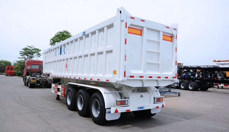 3 axle 60 ton tractor tipper trailer