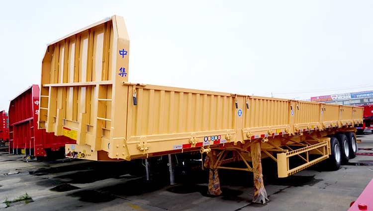3 axle 34 ton side tippers semi trailer