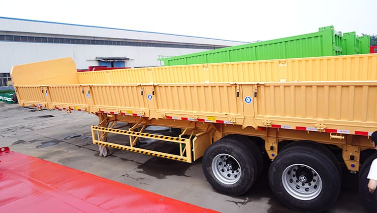 3 axle 34 ton side tippers semi trailer