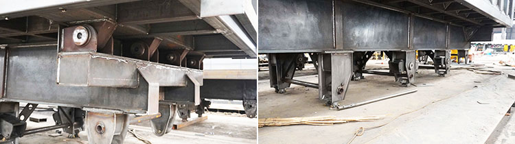 5 axles 35 cubic semi tipper trailer