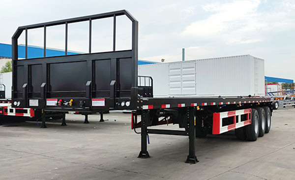 CIMC Tri Axle Trailer with Front Board for Sale in Ghana