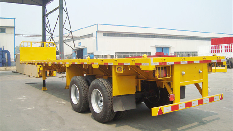 2 Axle 40Ft Flatbed Semi Trailer for Sale Manufacturers