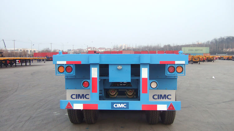 tri axle 40 foot flat bed trailer 
