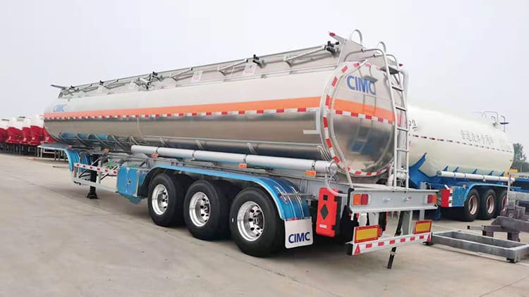 42000 liters truck alumium fuel tank trailer