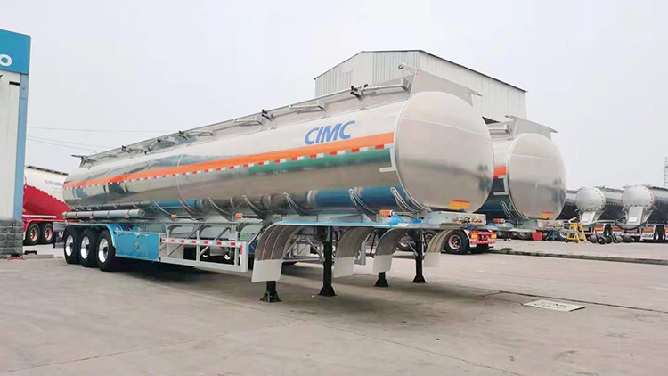 42000 liters truck alumium fuel tank trailer