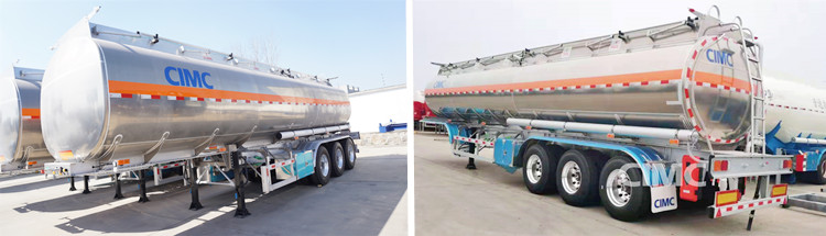 3 Axle Aluminum Fuel Trailer Vehicle for Sale Price in Sudan