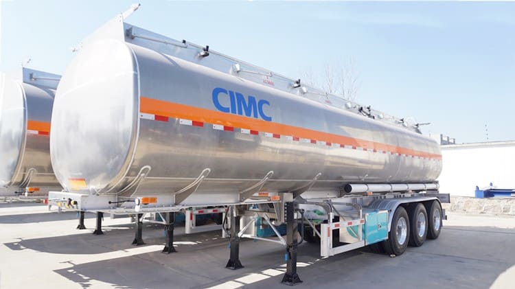 3 Axle Aluminum Fuel Trailer Vehicle for Sale Price in Sudan