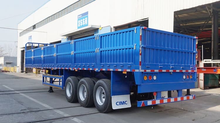 Cargo Semi Trailer | 60 Ton Drop Side Wall Trailer for Sale in Sudan 