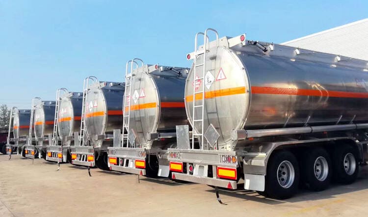 CIMC 45000 liters aluminum tankers trailer 