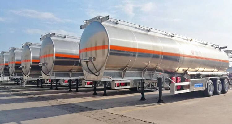 CIMC 45000 liters aluminum tankers trailer 