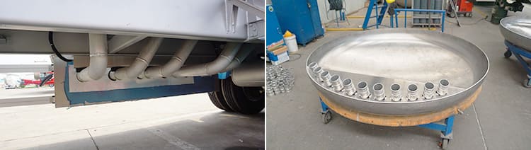 CIMC 45000 liters aluminum tankers trailer 