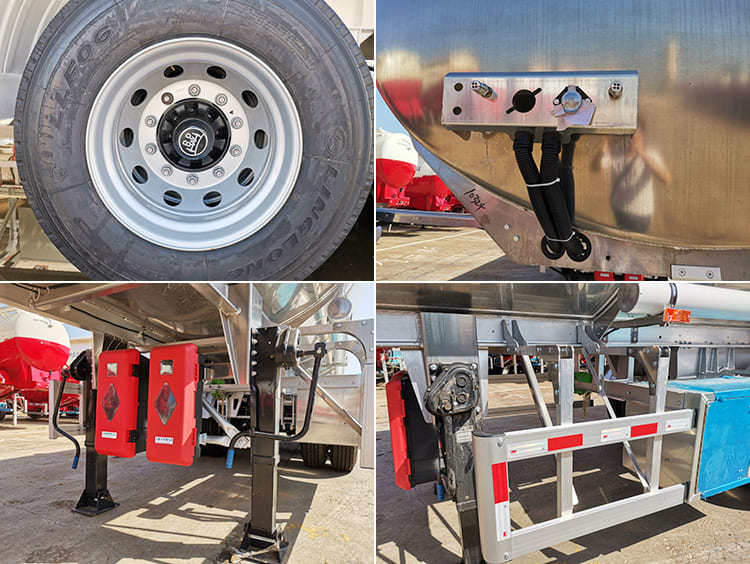 42000 liters aluminum truck fuel tanks trailer
