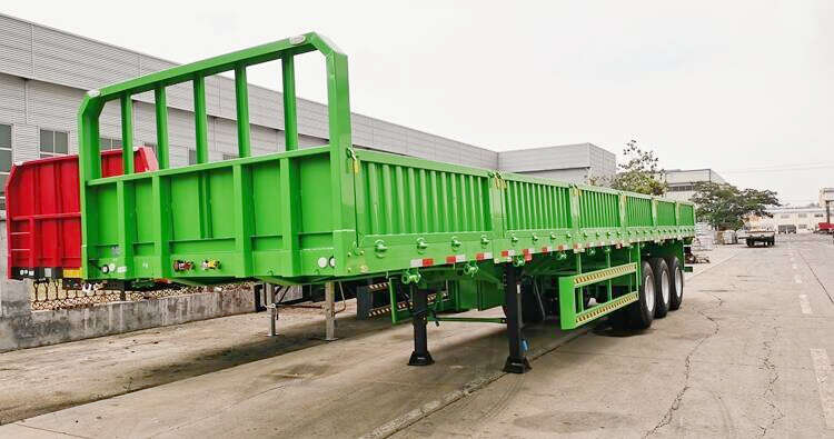 Flatbed Trailer with Long Side Wall in Low Price