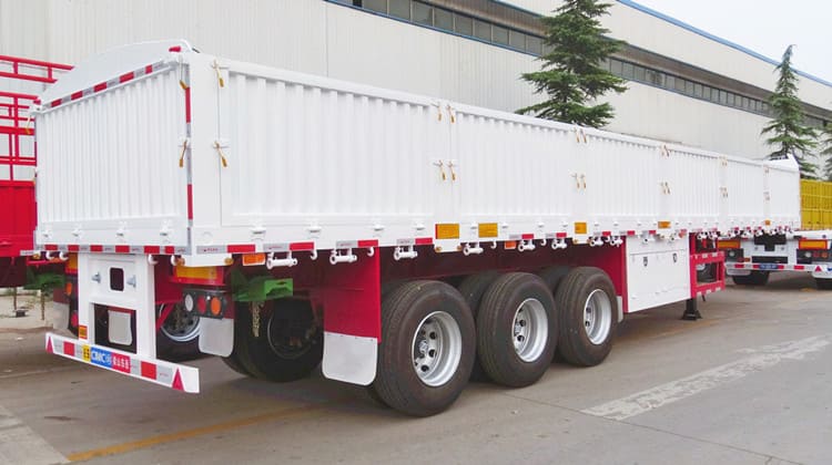 Prices of 3 Axle Sidewall Cargo Semi Trailer for Sale