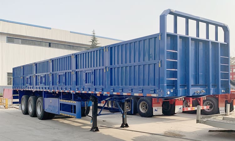 Triaxle with Boards Drop Side Trailer for Sale