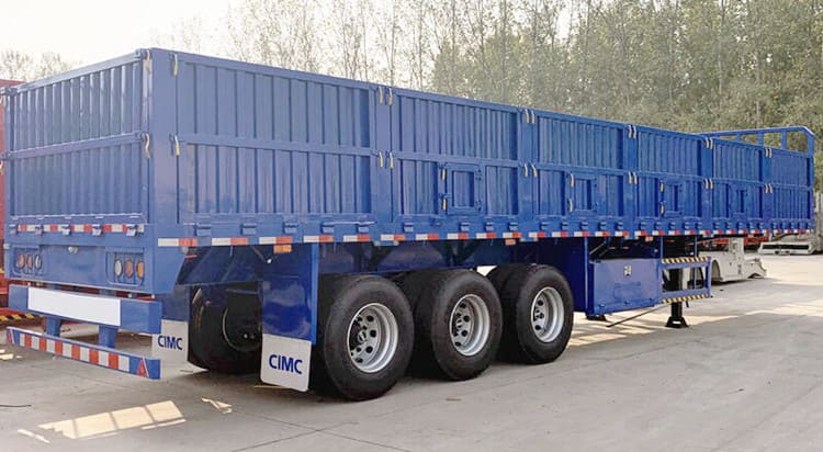 Triaxle with Boards Drop Side Trailer for Sale