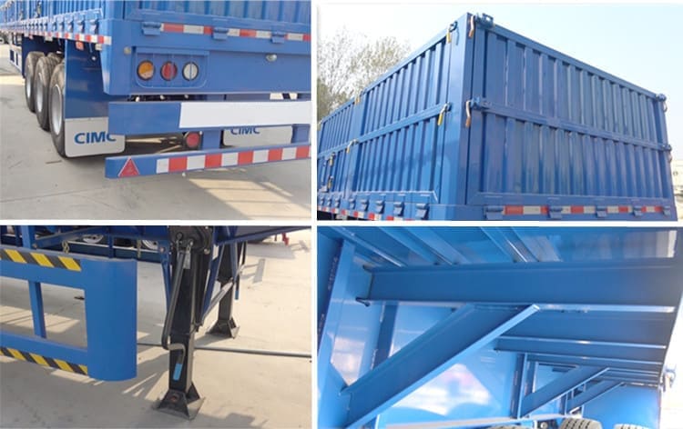 Triaxle with Boards Drop Side Trailer for Sale